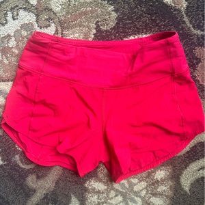 🍒CHERRY RED LULULEMON SHORTS🍒